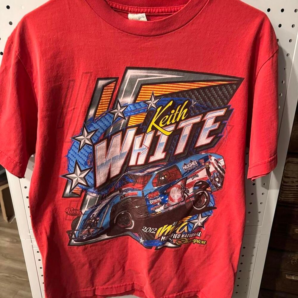 2012 Keith White IMCA Modified National Champion Racing T Shirt Medium